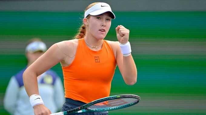 17-летняя Мирра Андреева одержала победу на турнире WTA в Индиан-Уэллсе