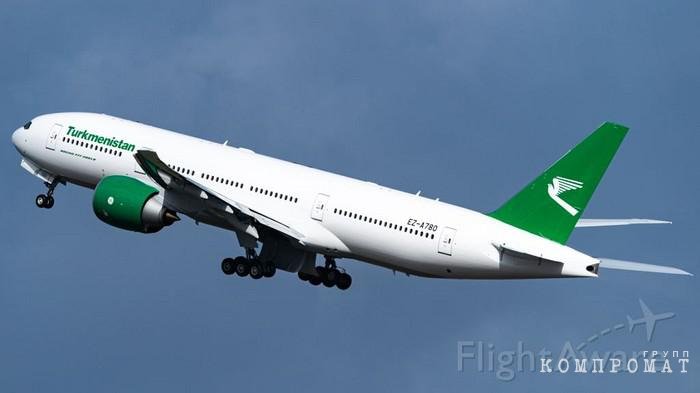 Boeing 777-200 с бортовым номером EZ-A780 qzeiqtxidedikkglv